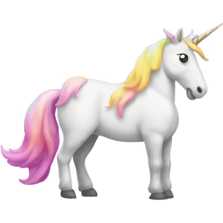 Unicorn pooping unicorn emoji