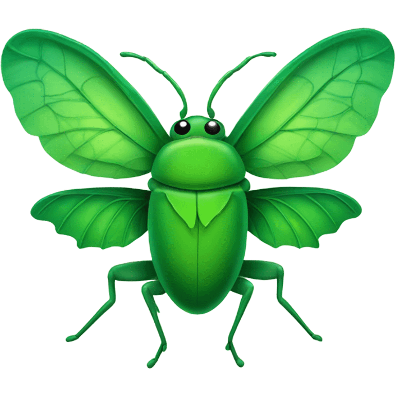 Green aesthetic bug report  emoji