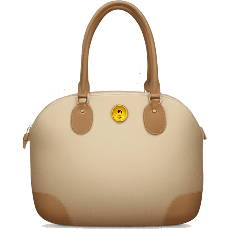 a beige, long champ handbag emoji