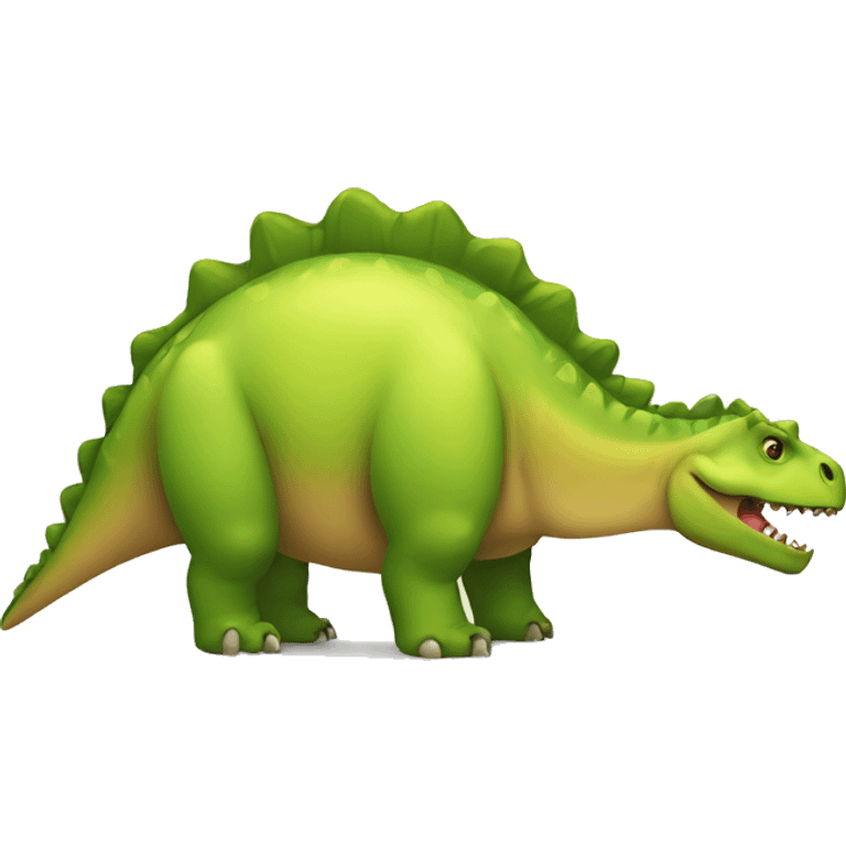 Overweight dinosaure emoji