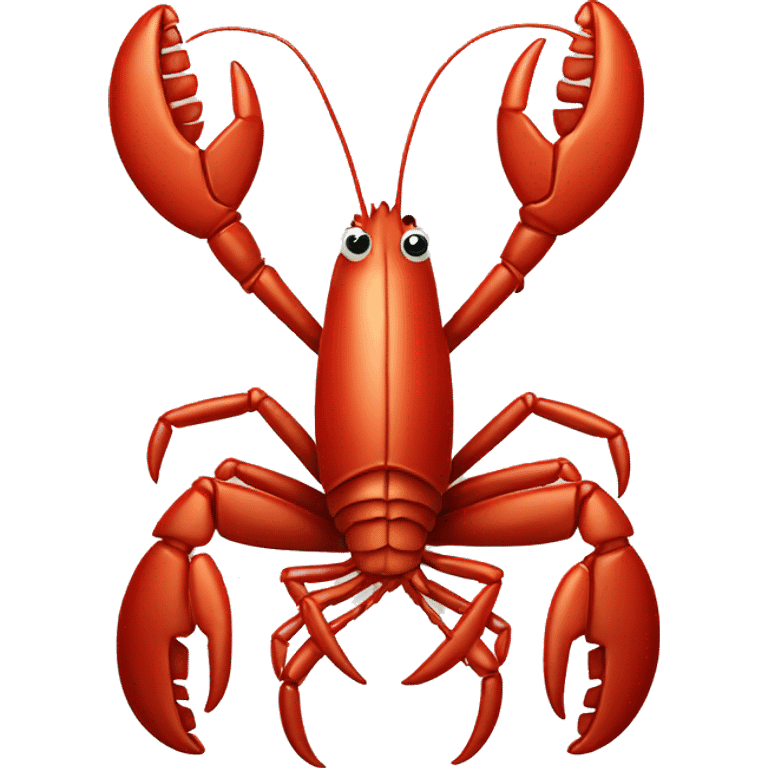 A lobster making a heart with his hands emoji