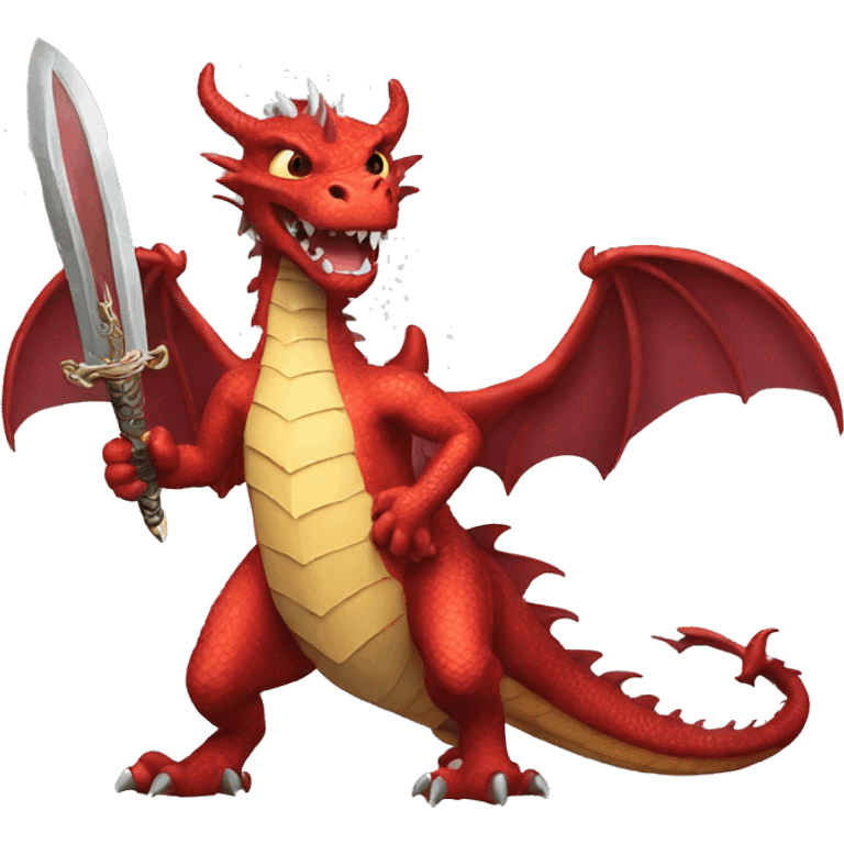 Dragon with sword  emoji