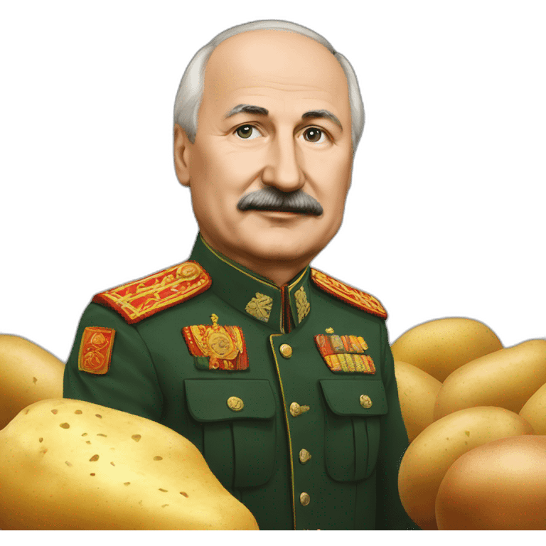 Lukashenko with potato emoji