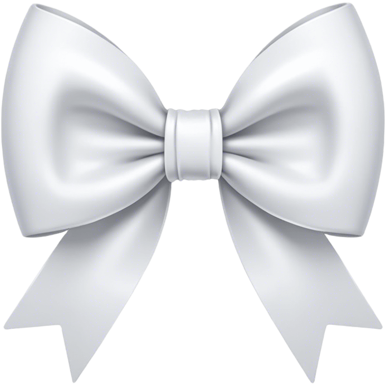 White bow on white bow emoji