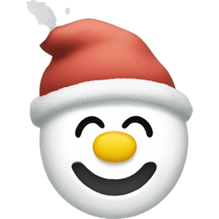 snow and garland emoji