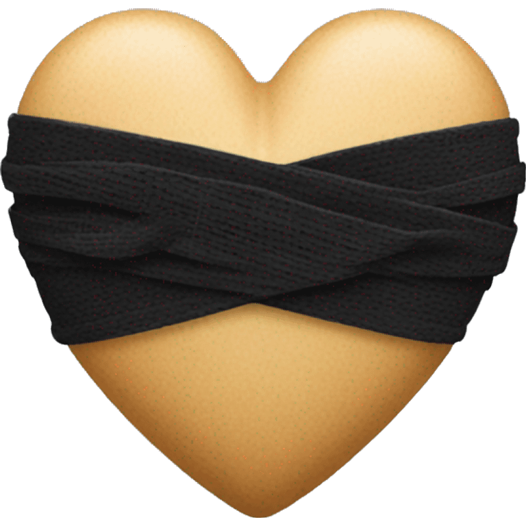 heart with black bandages  emoji