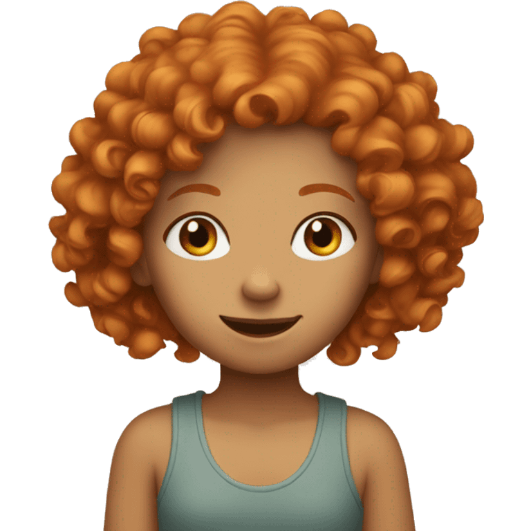 curly ginger girl emoji