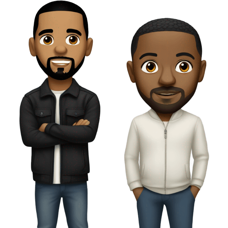 Drake and kenrick lama emoji