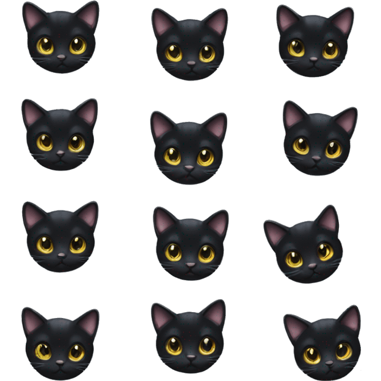 cute black cat emoji