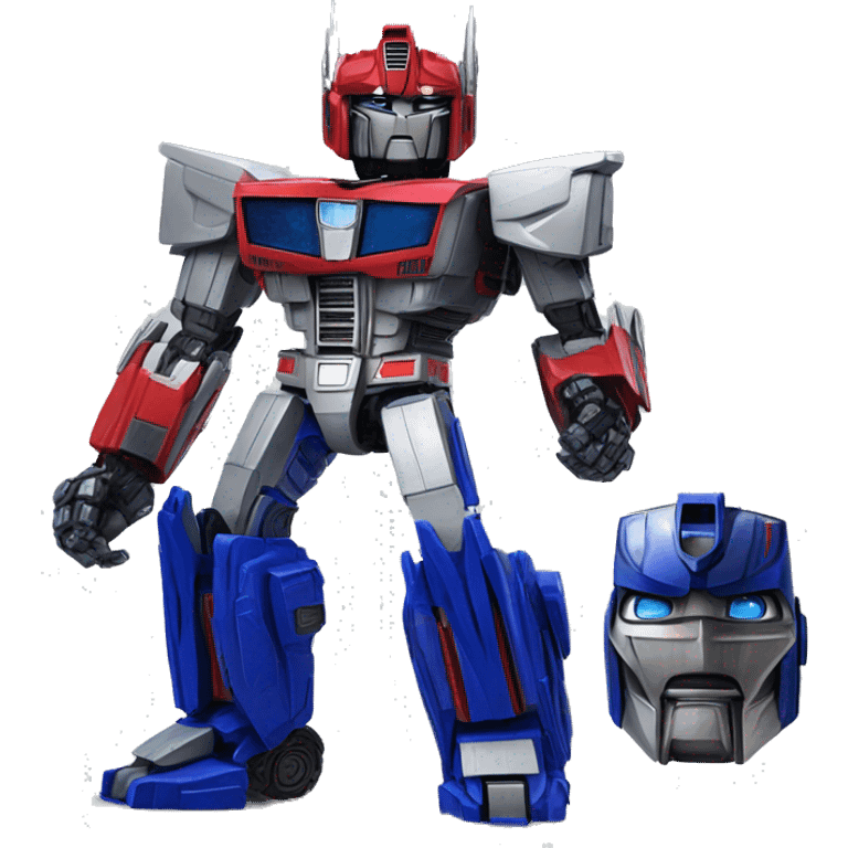 A Optimus prime transformer emoji