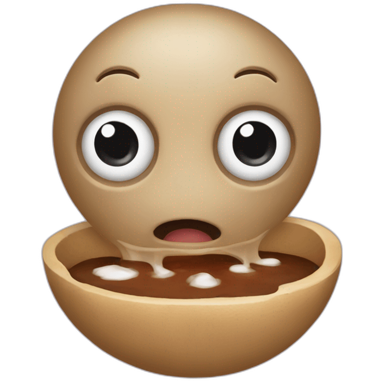 Un caca qui mange du caca emoji