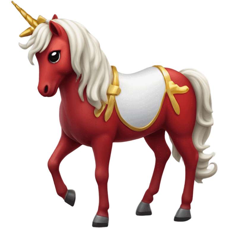 Unicornio rojo emoji