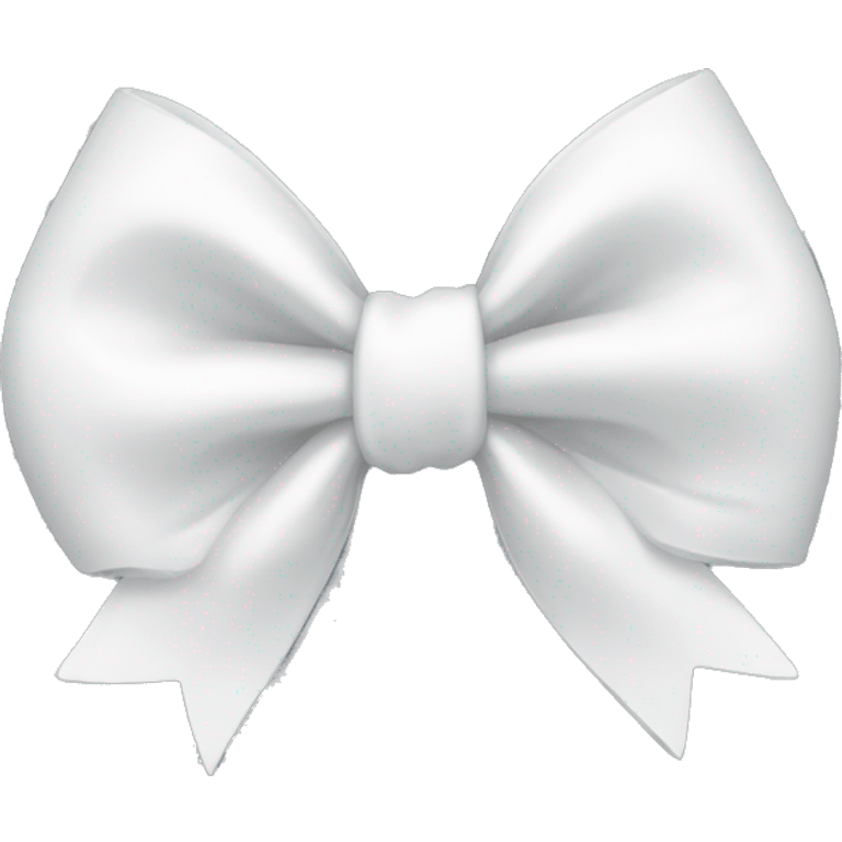 A white bow emoji