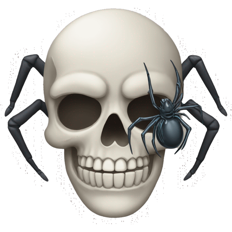 skull with spider emoji