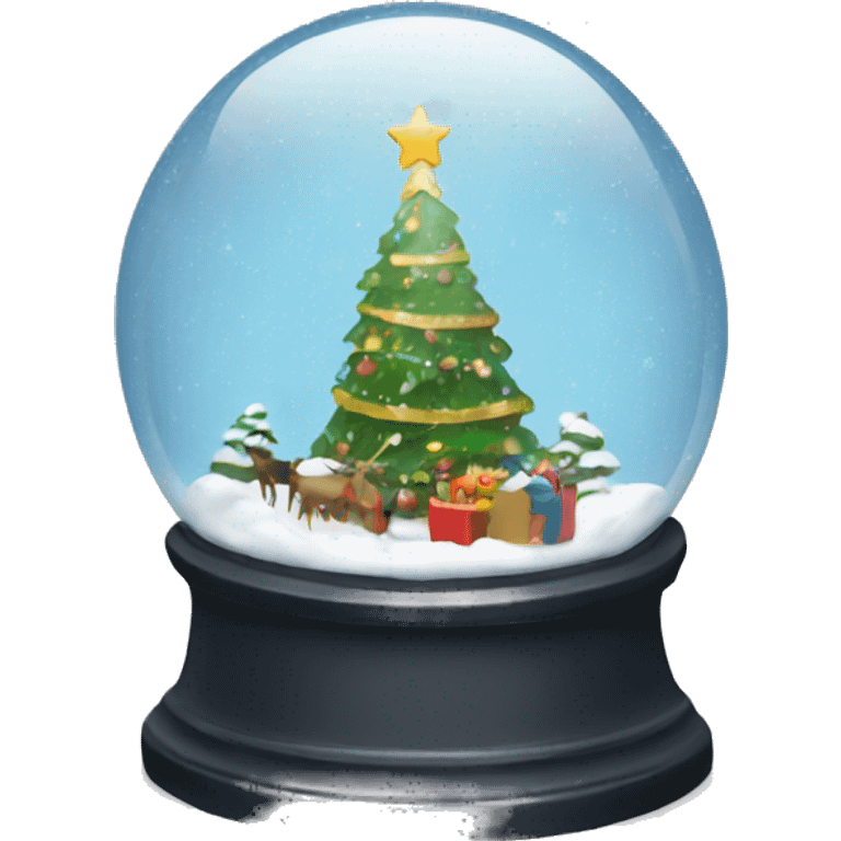 Christmas snowglobe emoji