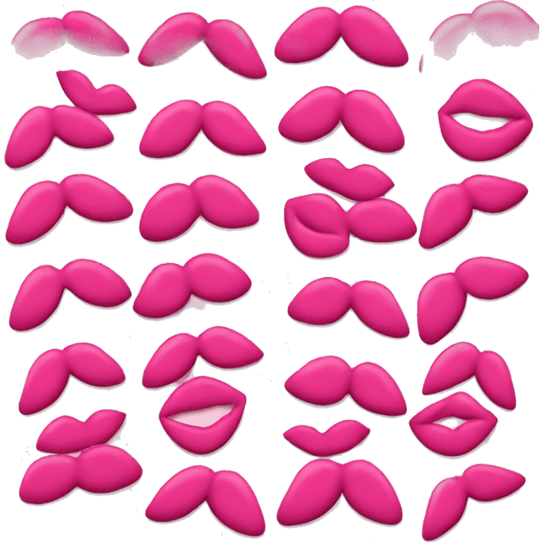 pink kiss print  emoji