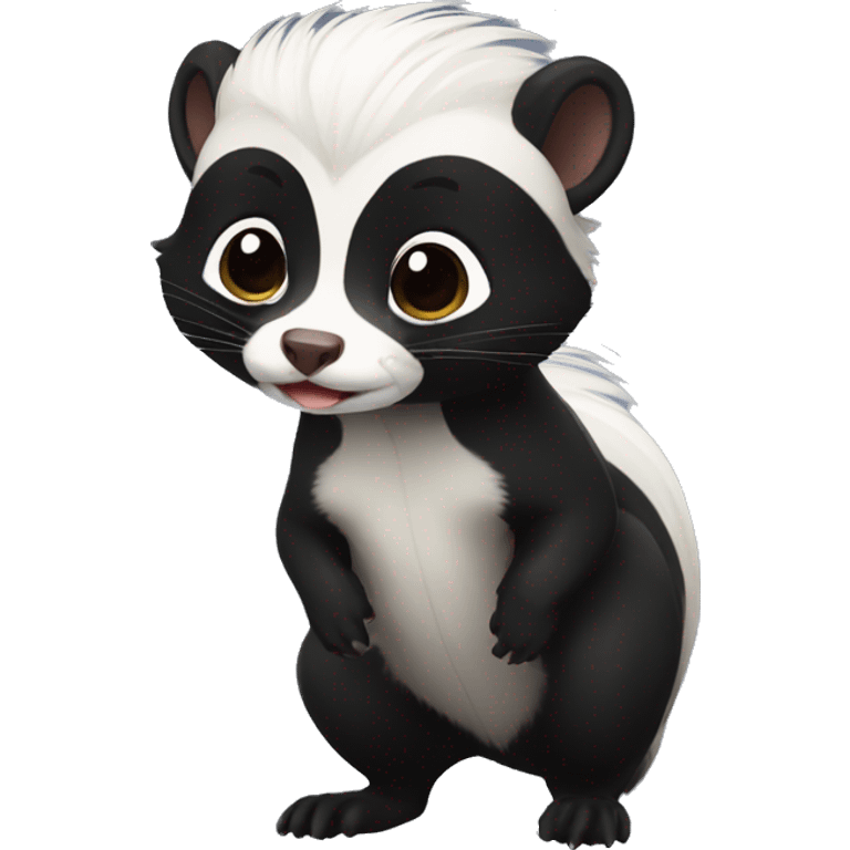 skunk-ferret full-body emoji