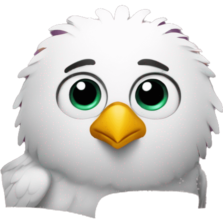 A cheep watching a movie emoji