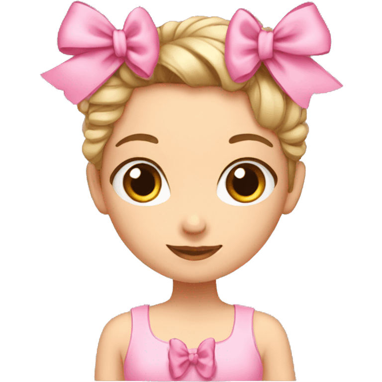 A girl with bow 🎀 emoji