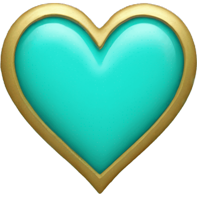 Turquoise heart emoji