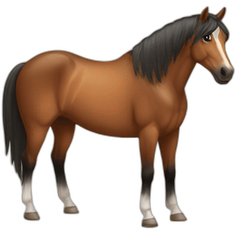 Horse-wait emoji