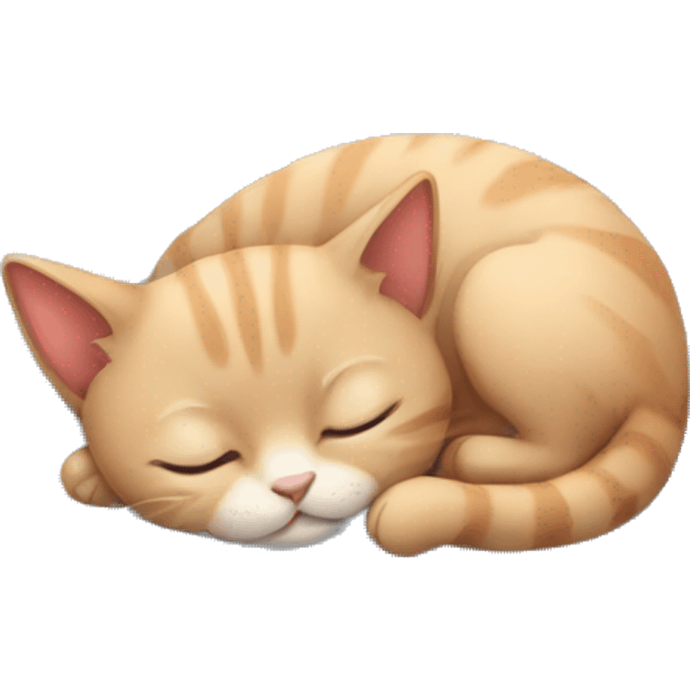 Small kitten sleep  emoji