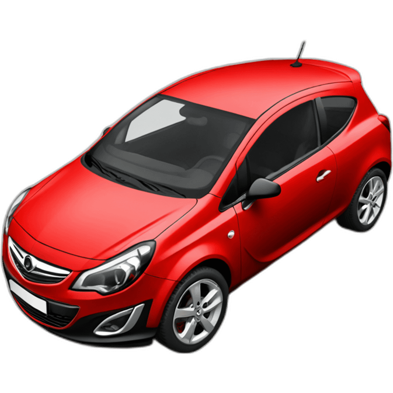 red and black opel corsa f high quality emoji