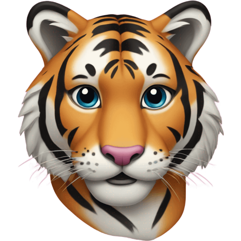 Pink tiger emoji