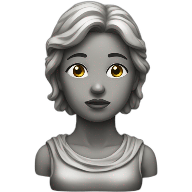 Statue triste female emoji