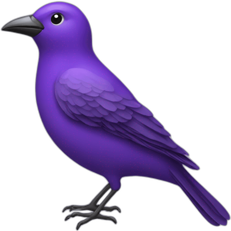 Bird purple emoji