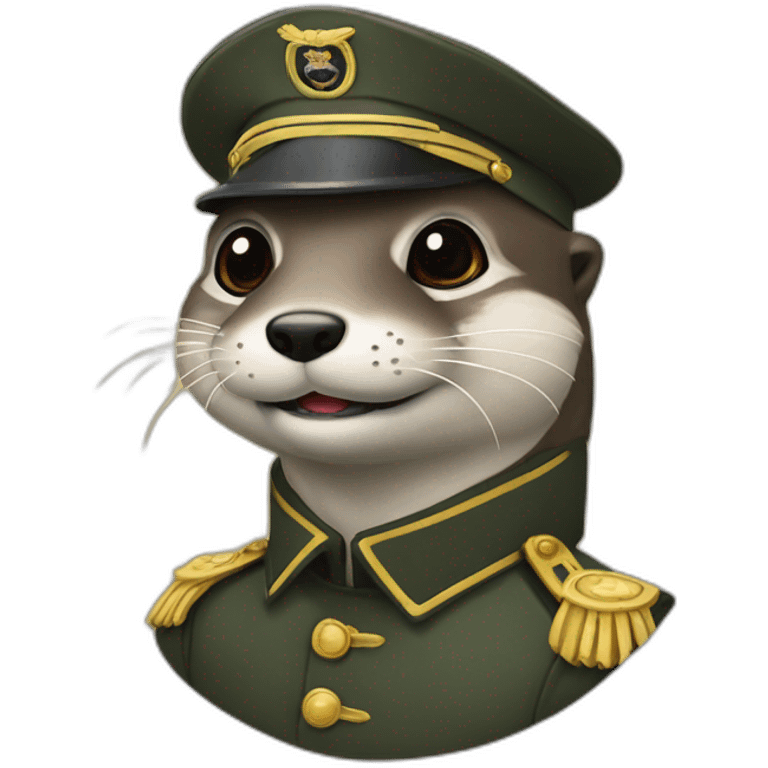 Loutre militaire emoji