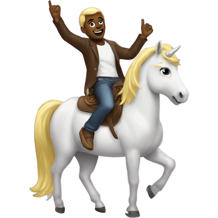 Diddy on a unicorn emoji