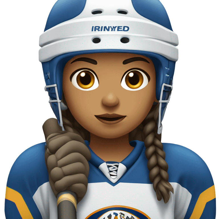 Girl hockey player emoji