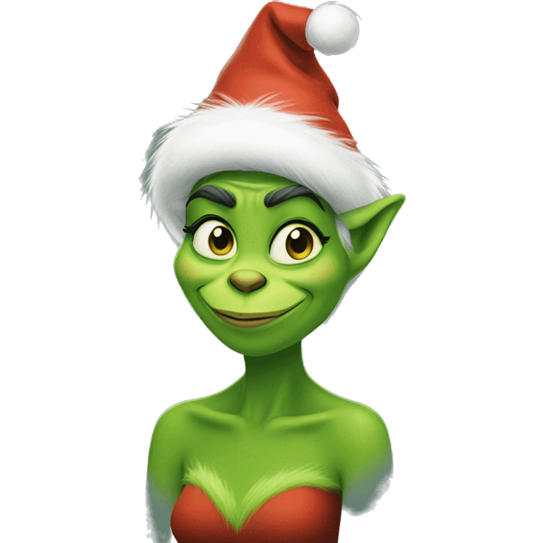 Female grinch emoji