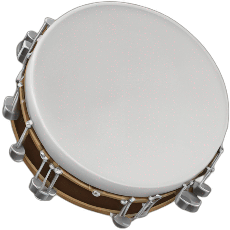 instrumento musical tambourine con cascabeles emoji