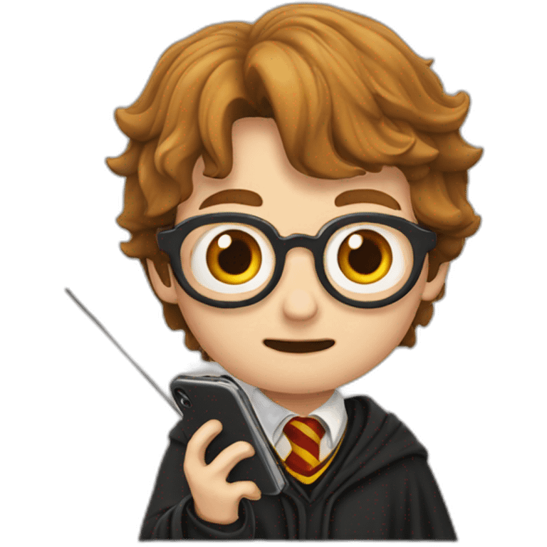 Harry Potter qui mange un téléphone emoji