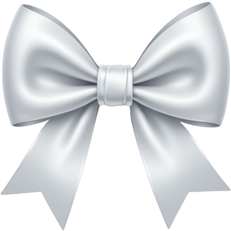 white satin bow emoji