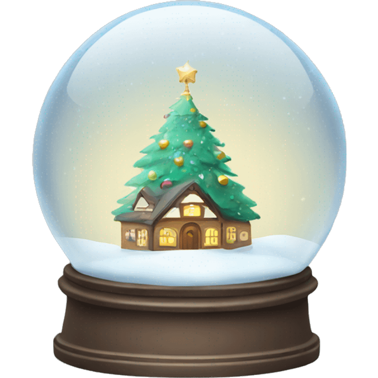 Christmas snowglobe emoji