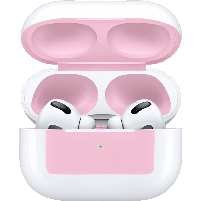 AirPods Pro with pink case emoji