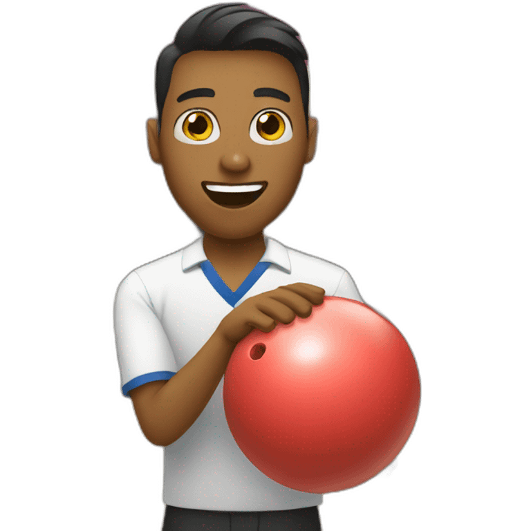 Playing bowling emoji