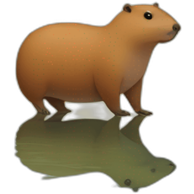 Capybara un a lake emoji