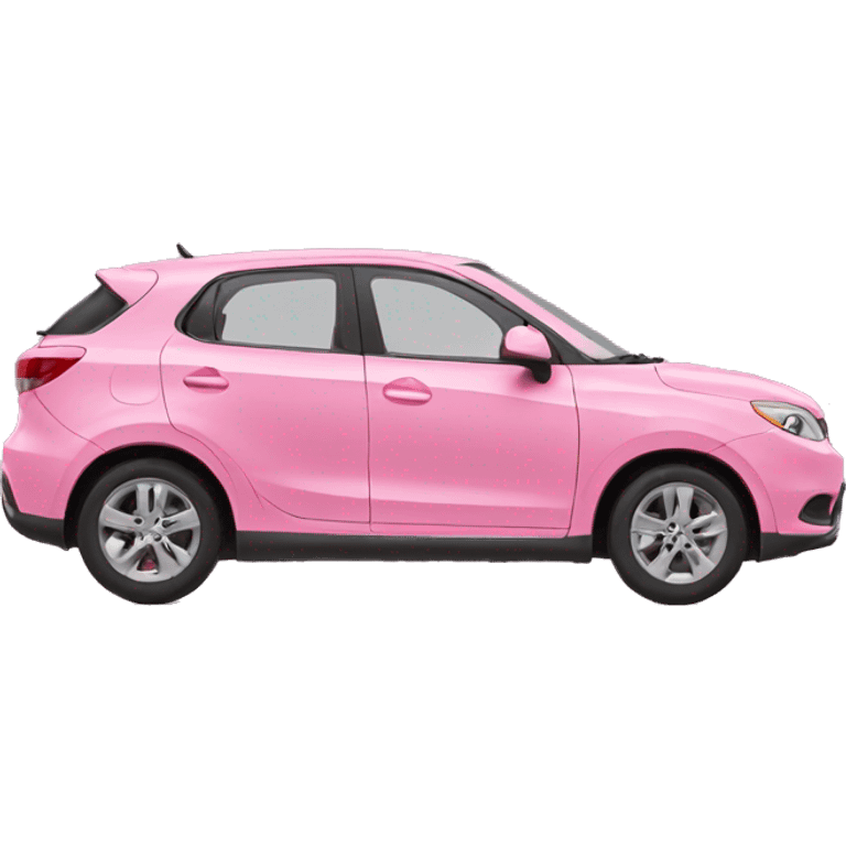 pink car emoji