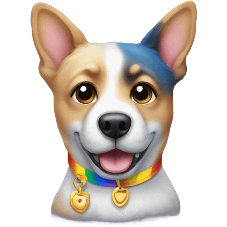 Gay dog emoji