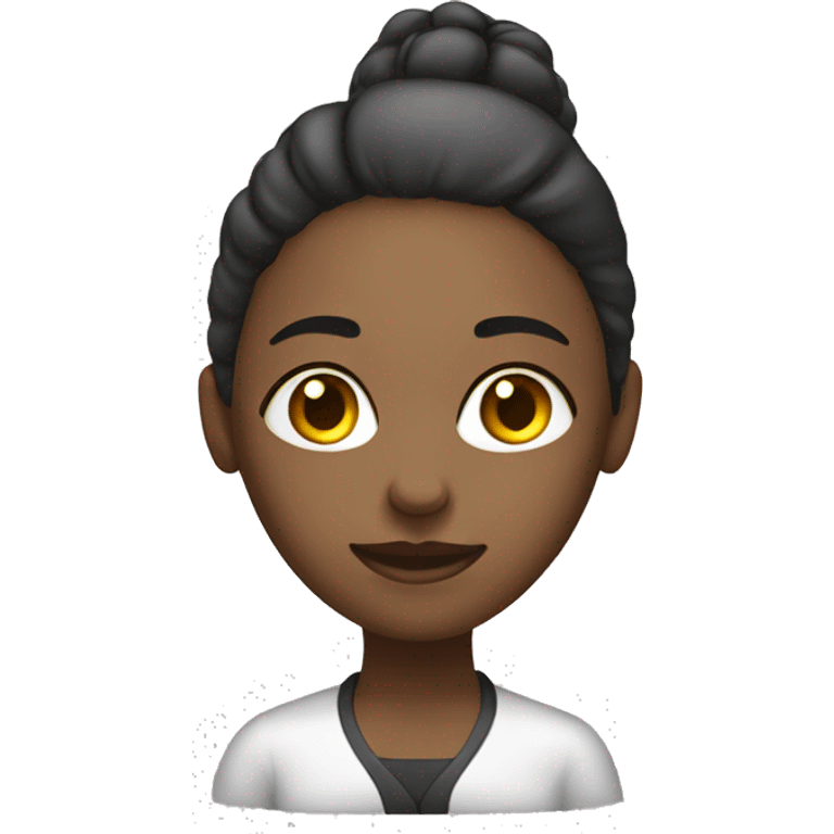 Girl working online customer serviceWhite skin emoji