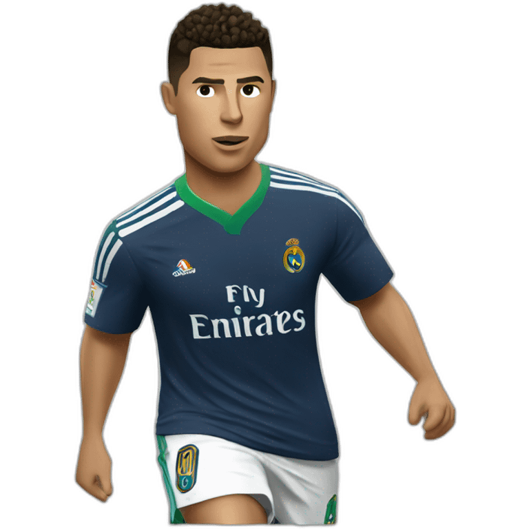 Ronaldo qui joue à la play  emoji