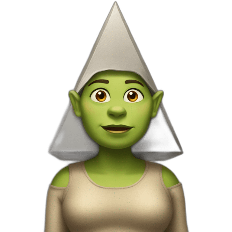 fiona from shrek as a pyramid emoji