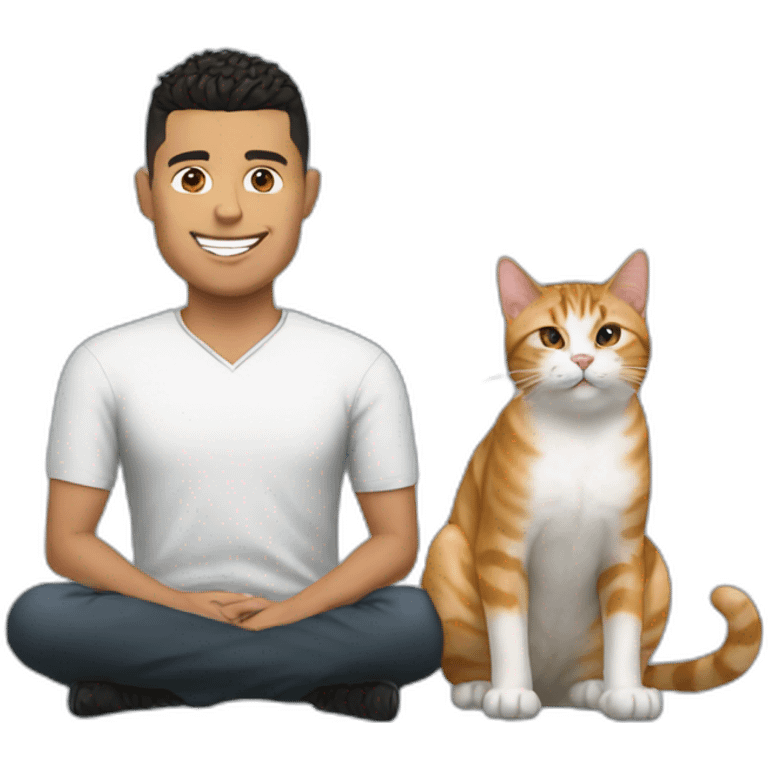 Ronaldo with cat emoji