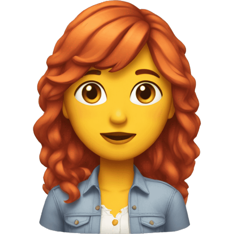 Chica pelirroja  emoji