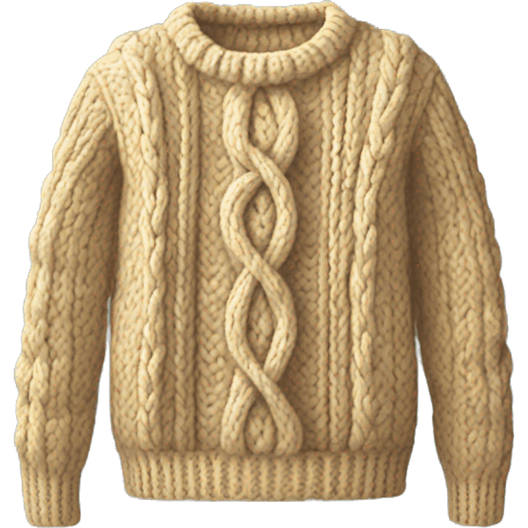 Cable knit jumper  emoji