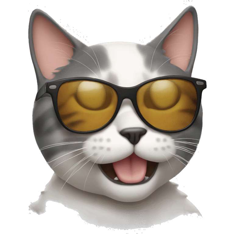 Cat with sunglasses emoji